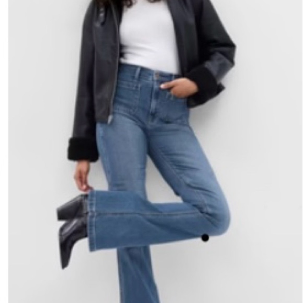 Gap x Love Shack Fancy 70s Flare High Rise Jeans size 33 or 16